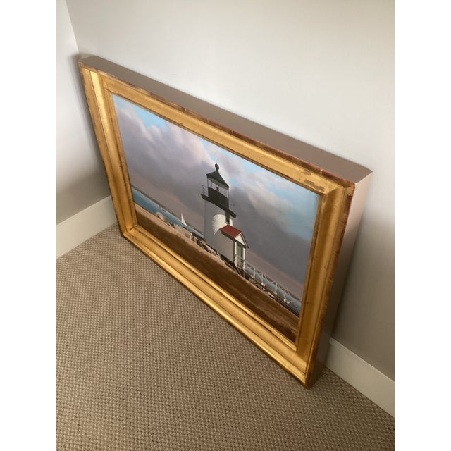 Realism 1990s ‘Brant Point Afternoon’’ (Nantucket Ma) Orig Signed Painting by John Falato For Sale - Image 3 of 14