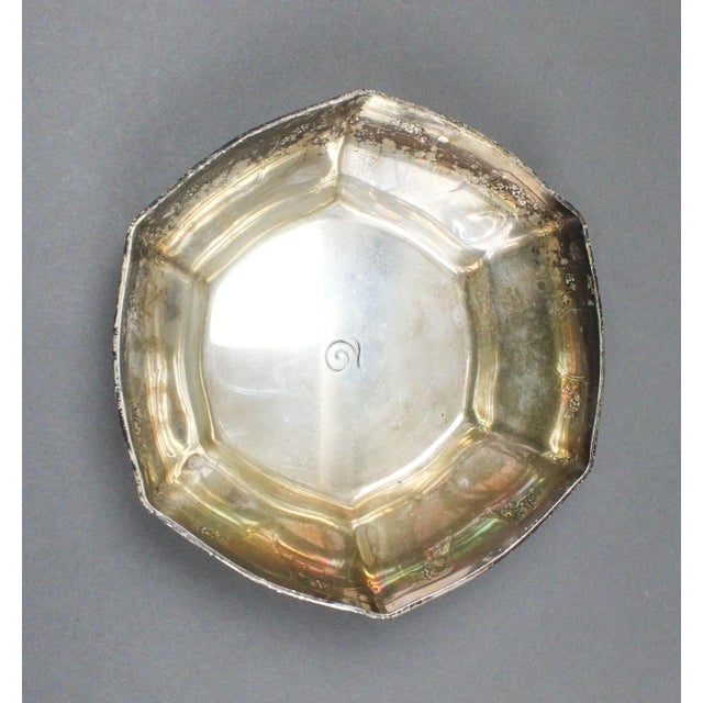 Early 20th Century Tiffany & Co Sterling Silver 18165 C Makers 7068 Hexagonal Bowl For Sale - Image 5 of 8