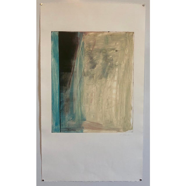Pierre Obando, Abstract Expressionist Modernist Colorful Bold Monoprint Monotype Painting Print, 1997 For Sale In Miami - Image 6 of 6