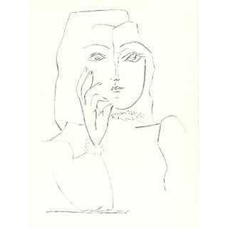 1985 Picasso Heliogravure 7 Hand to Face Reproduction For Sale