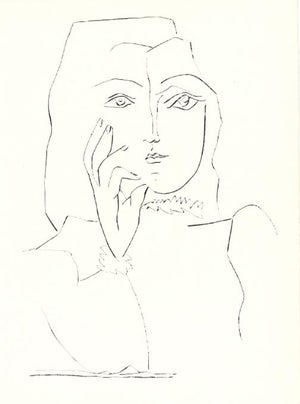 1985 Picasso Heliogravure 7 Hand to Face Reproduction