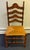 Brown Late 20th Century Ladderback Rush Seat Dining Chairs - Set of 6 For Sale - Image 8 of 12