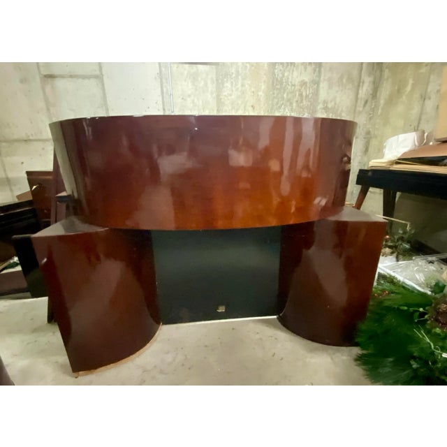 Art Deco 1940s Art Deco Mahogany Fireplace Mantel For Sale - Image 3 of 11