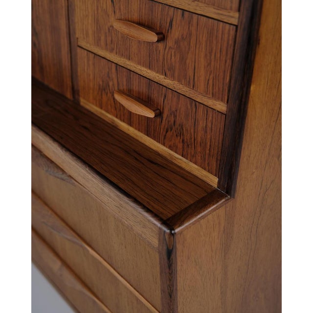 Wood Secretary in Rosewood by Erling Torvits, 1960s For Sale - Image 7 of 17
