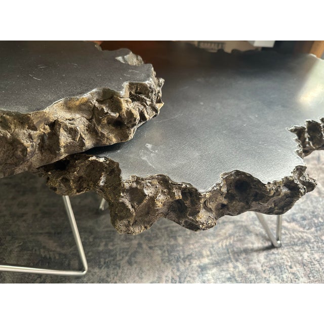 Palecek San Francisco Palecek Nesting Lava Coffee Table Set of 2 For Sale - Image 4 of 12