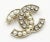 Chanel Gold Frame Pearl Crystal Large Brooch *Marked 14 *Made in France -Approximately 2.1″ x 1.5″. -Very classic and...