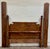 This is a gorgeous antique American Empire style full-size four-poster bed featuring a richly figured burl-grain...