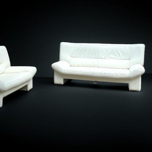 Nicoletti Salotti Italian Leather Sofa Set – Redesigned by Just Like New- 2 Pieces For Sale - Image 4 of 6