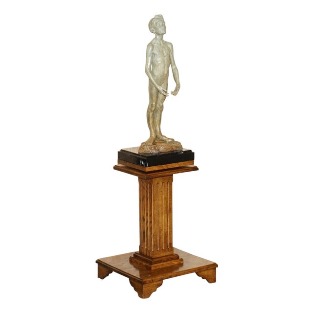 Richard Macdonald, First Position, Bronze and Marble For Sale