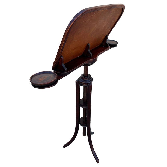 Vienna Secession Bentwood Harp Motif Sheet Music Stand by Thonet No. 11852 For Sale In Los Angeles - Image 6 of 7