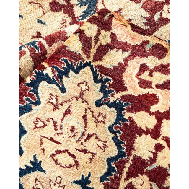 Textile Mogul, One-of-a-Kind Hand-Knotted Area Rug in Red, 8' 2" x 10' 3" For Sale - Image 7 of 8