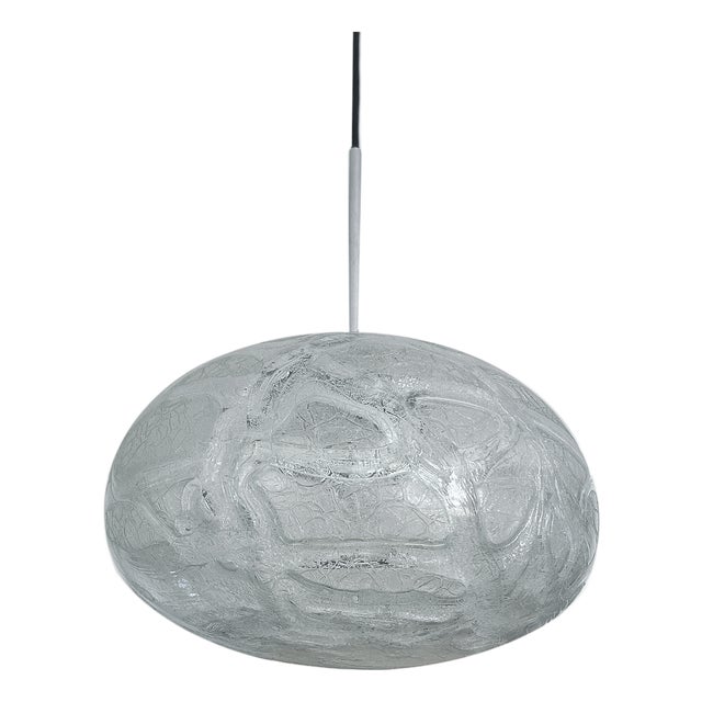 Vintage Murano Glass Pendant Light from Doria, 1970s For Sale