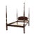 Councill Craftsmen Mahogany Traditional Queen Size Rice Carved Four Poster Bed For Sale