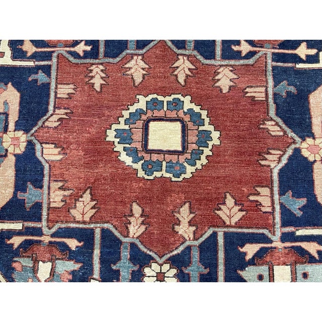 Antique Persian Serapi Rug 9’9” X 12’4” For Sale In New York - Image 6 of 9