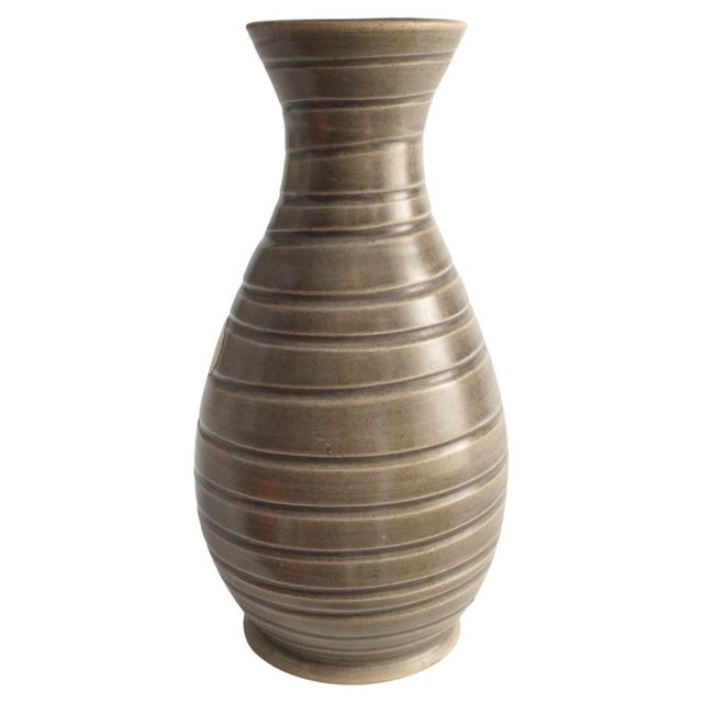 Scandinavian Modern Stoneware Vase by Ewald Dahlskog for Bo Fajans, 1940s For Sale - Image 17 of 17
