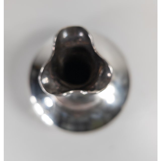 Metal 19th Century Victorian Silverplate Vase With Armorial Crest Motto For Sale - Image 7 of 9