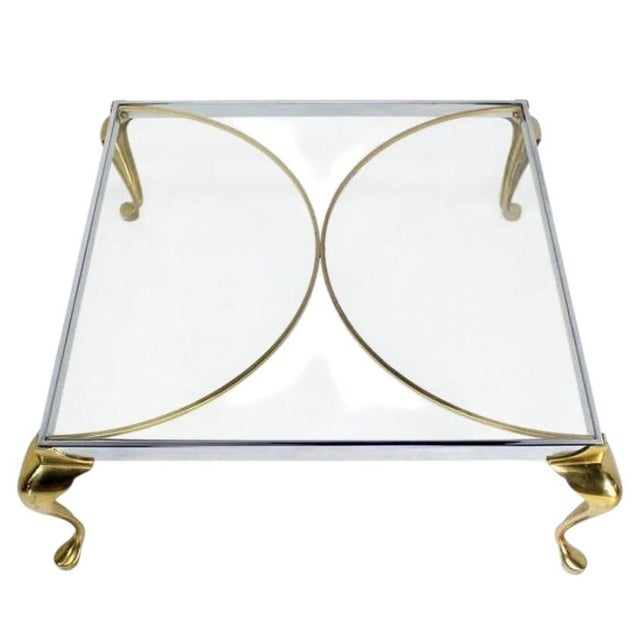Elevate Your Living Space With This Striking 1970s Hollywood Regency Square Coffee Table. For Sale - Image 9 of 9