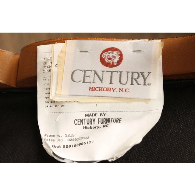 Century Furniture Louis XV Provincial Style Arm Chair and Ottoman For Sale - Image 12 of 12