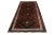 Hand knotted in wool originating circa 1950-1950, this 4x9 mid-century rug is a vintage Persian rug hailing from the...