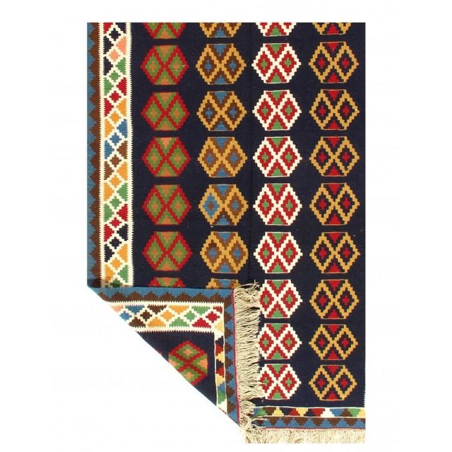 Traditional Pasargad DC Black Persian Nw Kilim For Sale - Image 3 of 3