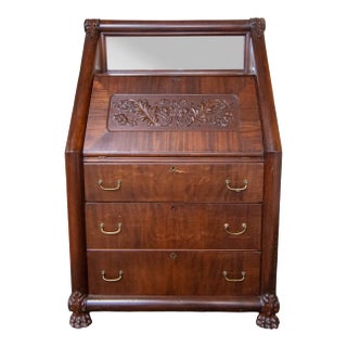 Antique Victorian Secretary Desk For Sale