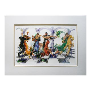 Limited Edition "The Caro-Kann" Seriolithograph by Misha Lenn For Sale