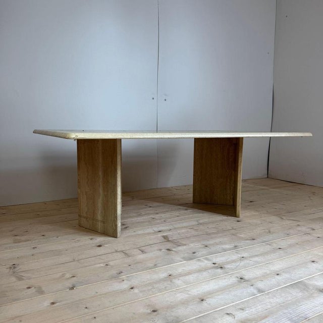 Vintage Travertine Coffee Table, 1970s For Sale - Image 6 of 8