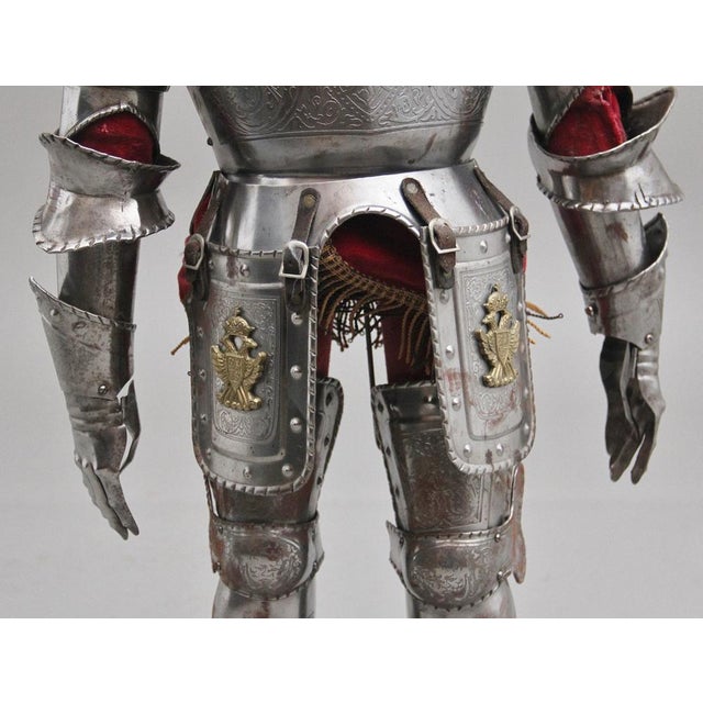Early 20th Century Miniature Suit of Armour For Sale - Image 4 of 15