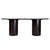 2020s Kersten 84 in. W Oval Wood Double Pedestal Base Dining Table, Coffee For Sale - Image 5 of 8
