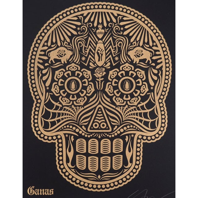 Shepard Fairey, Day of the Dead Calavera, Lithograph For Sale - Image 8 of 12