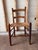 Vintage Early American Shaker Rustic Style High Ladder Back Dinning Chairs , Possibly by Clore For Sale In Washington DC - Image 6 of 17