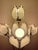 1991 Four-Light Lotus Bouquet Lamp in Beveled Glass For Sale - Image 10 of 10