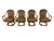 Mid-Century Modern Vintage Bamboo & Rattan 5-Piece Dinette Set For Sale - Image 3 of 10