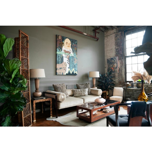 Glass 1970s Vintage Industrial Mirrored Bar Cart Attributed. To Willy Rizzo For Sale - Image 7 of 9