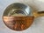 Vintage Tinned Copper Pot With Strainer & Brass Handle For Sale - Image 4 of 9