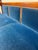 Antique Jacobean Revival Blue Velvet Upholstered Oak Hall Settee Daybed Bench For Sale - Image 12 of 18