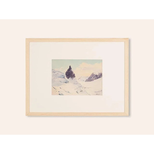 Walter Ziegler, Gebirge, Gouache on Thick Paper For Sale - Image 11 of 11