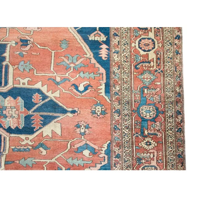 Late 19th Century Late 19th Century Persian Serapi Rug For Sale - Image 5 of 13