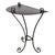 French Early 20th Century French Wrought Iron Demilune Console in New Powder-coat For Sale - Image 3 of 11