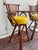 Mid-Century Modern Pair of Vintage Rattan Swivel Bar Stools With Naugahyde Seats For Sale - Image 3 of 7