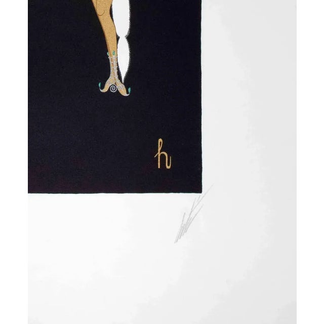 Letter h - from the suite letters of the alphabet is a contemporary artwork realized by erté (romain de tirtoff)....