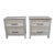 Pair of Contemporary Solid White Oak Nightstands by Vaughan-Bassett For Sale