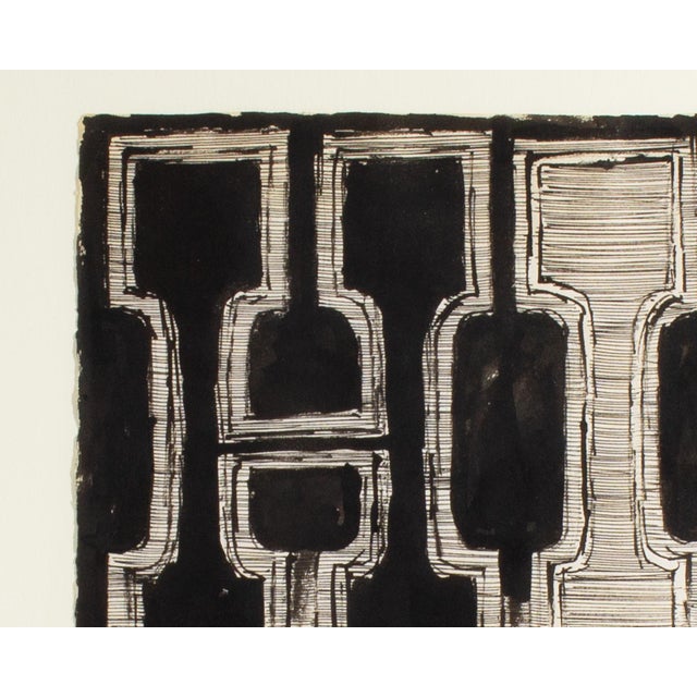 Black 1961 “Hit vs Art” Ink Drawing by James Spencer Russell For Sale - Image 8 of 8