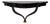 Black Lacquered Wall Mounted Demilune Console Table Wall Bracket Attr. Guglielmo Ulrich For Sale