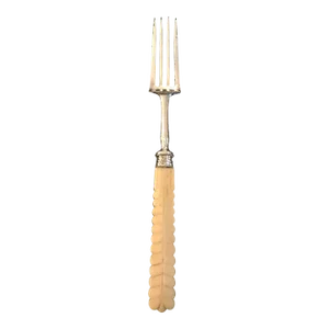 Antique British Silver and Bone Fork