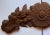 Rustic Large Antique Carved Oak Sunburst Rose and Pomegranate Pediment - For Sale - Image 3 of 8