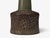 1960s Mid-Century Modern Pm Keramik, Tall Table Lamp, Green and Brown Carved Ceramic For Sale - Image 10 of 11