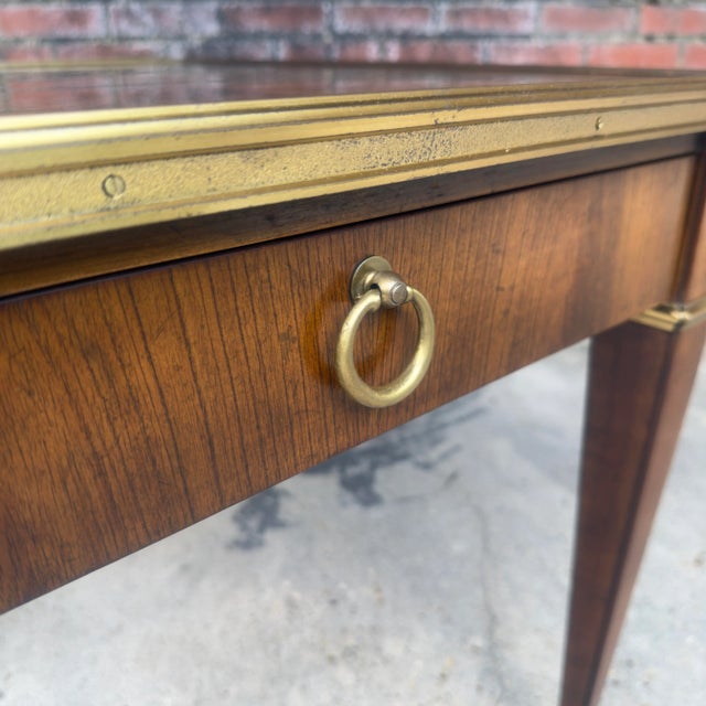 Baker Furniture Company Vintage Baker Furniture Walnut Side Table For Sale - Image 4 of 12