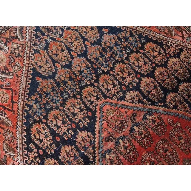 1900s Antique Handmade Persian Farahan Rug For Sale - Image 4 of 8
