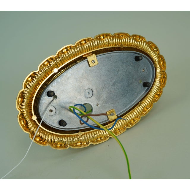 Vintage Glass Sconce with 234 Opaline Glass and Gilt Aluminum from Glashütte Limburg, 1970s For Sale - Image 15 of 16